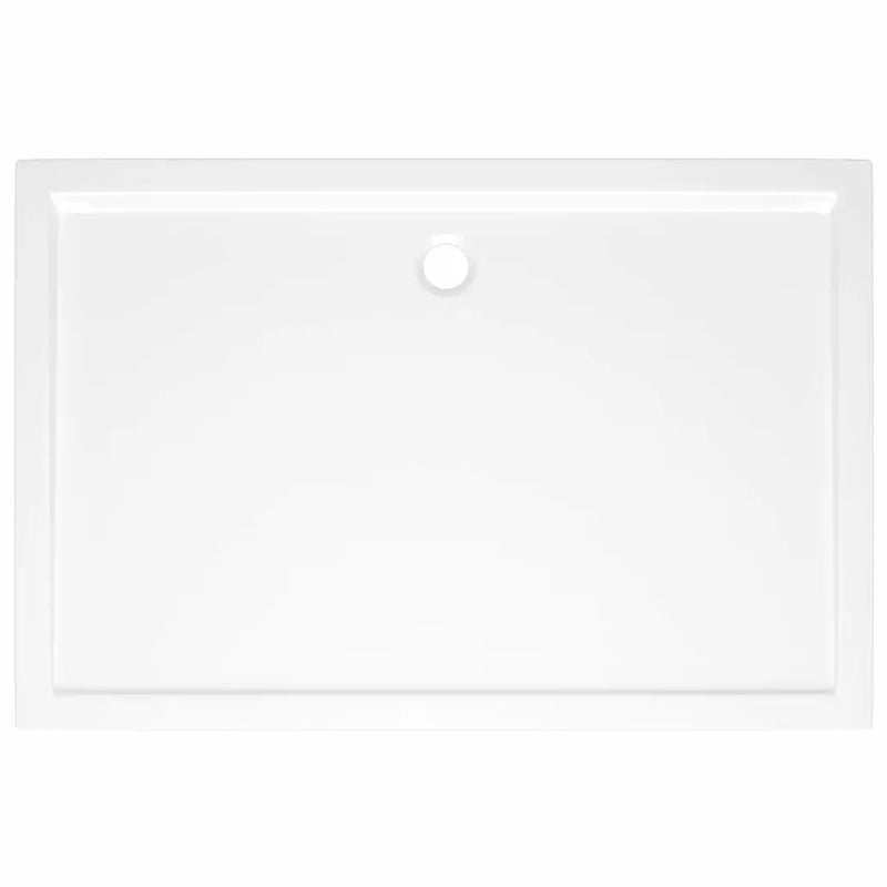 Rectangular ABS Shower Base Tray White 80x120 cm