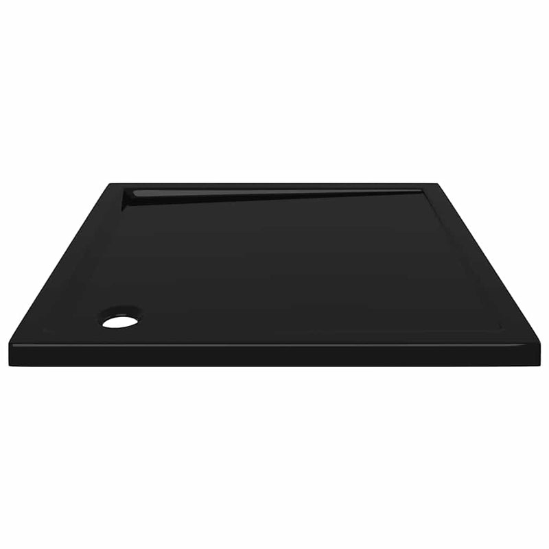 vidaXL Square ABS Shower Base Tray Black 80x80 cm