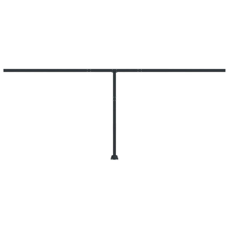 vidaXL Awning Post Set Anthracite 600x245 cm Iron