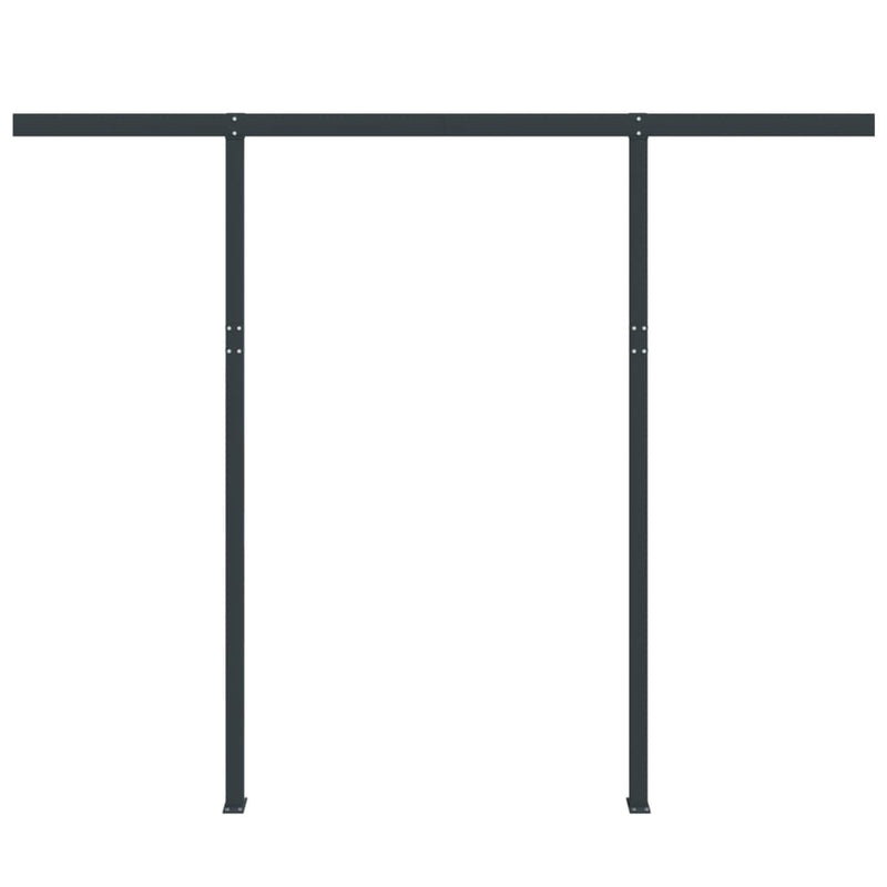 vidaXL Awning Post Set Anthracite 300x245 cm Iron