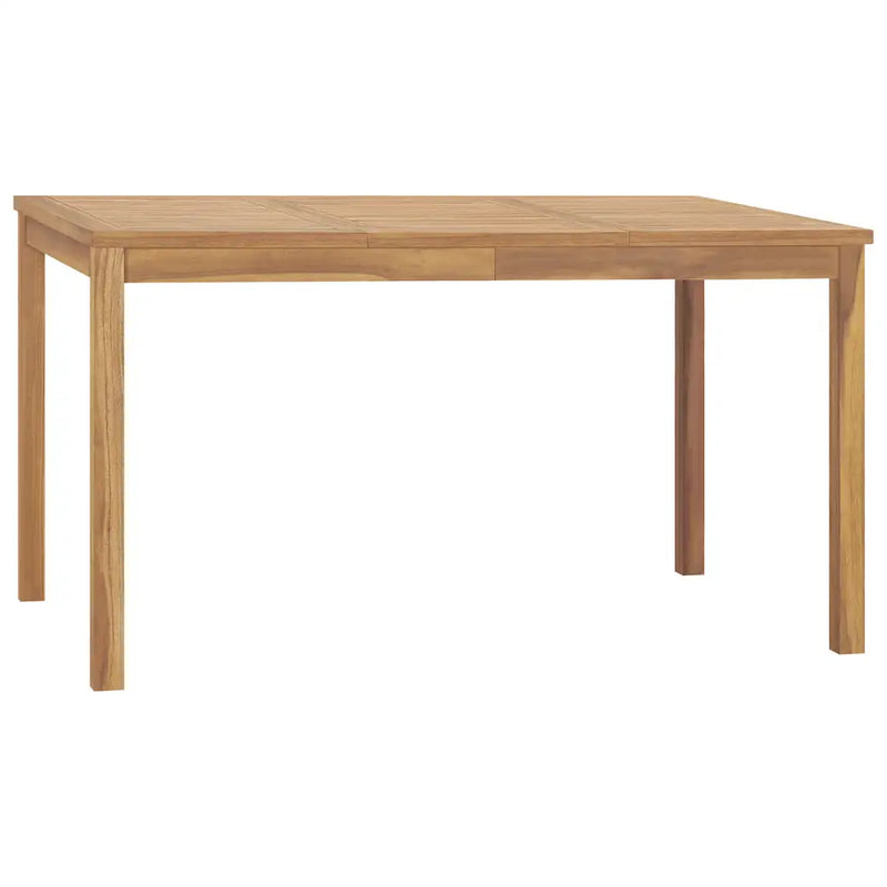 Garden Dining Table 140x80x77 cm Solid Teak Wood