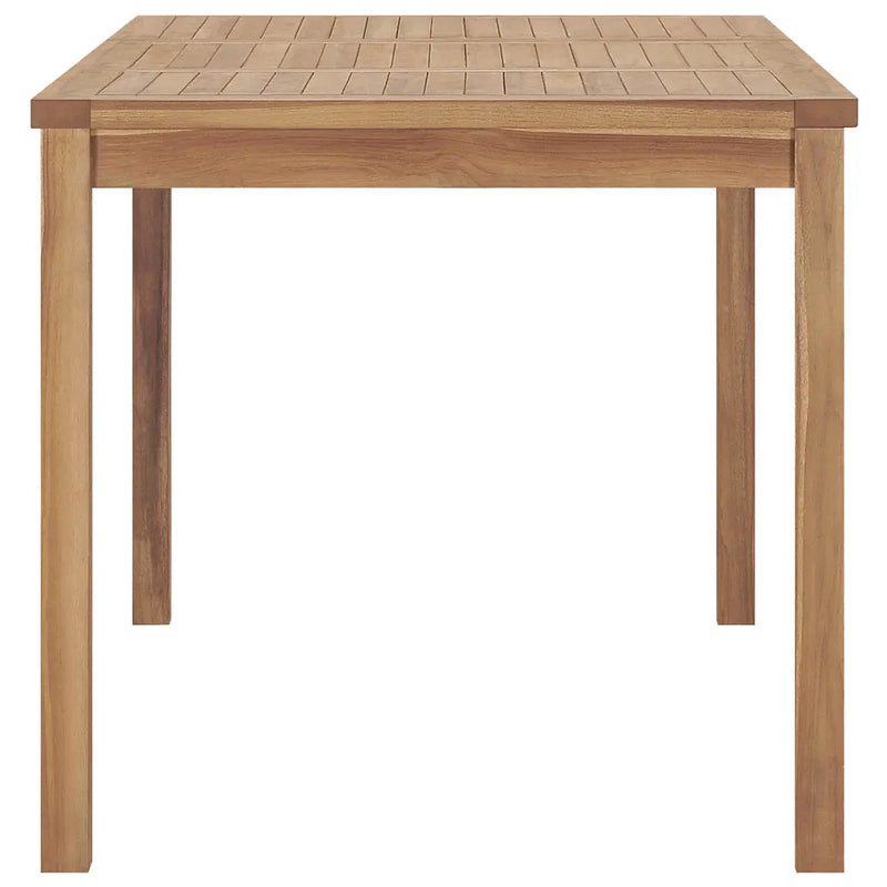 Garden Dining Table 140x80x77 cm Solid Teak Wood