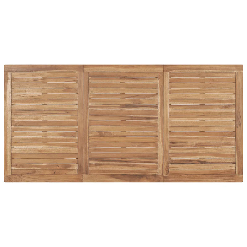 Garden Dining Table 180x90x77 cm Solid Teak Wood