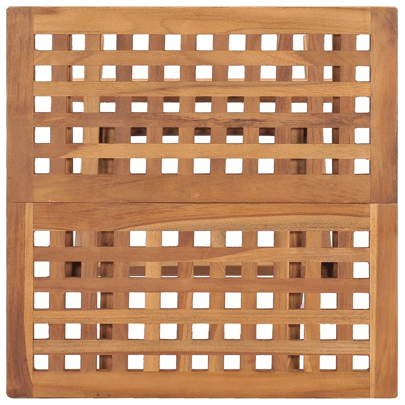 vidaXL 3 Piece Folding Outdoor Dining Set Solid Wood Teak