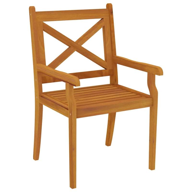 7 Piece Garden Dining Set Solid Wood Acacia