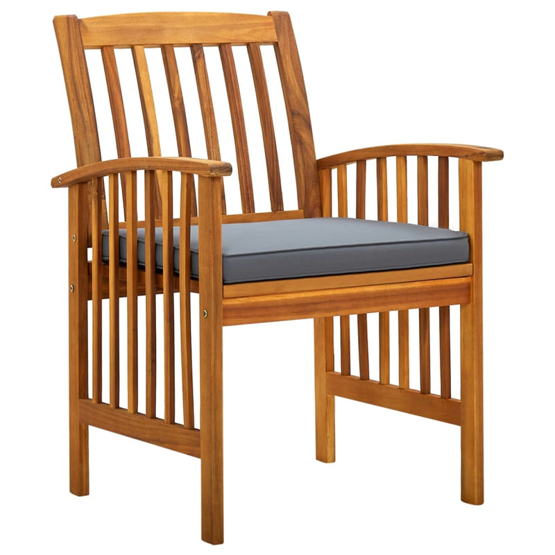 vidaXL 9 Piece Garden Dining Set with Cushions Solid Acacia Wood