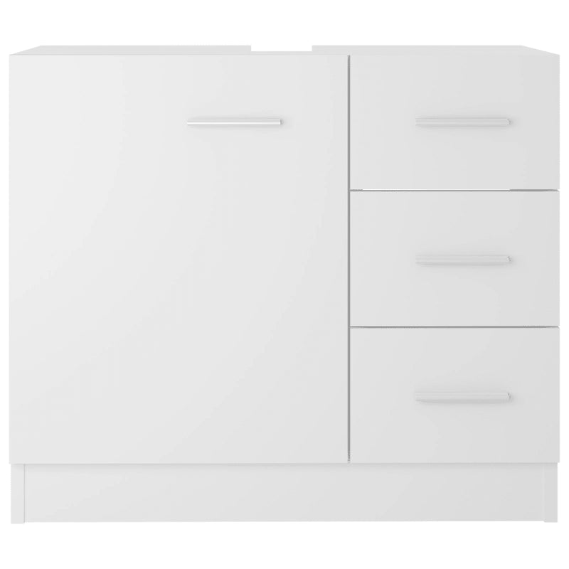 Sink Cabinet White 63x30x54 cm Engineered Wood