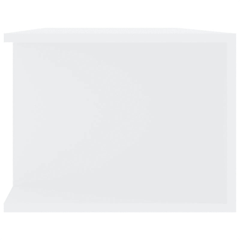 TV Cabinet with LED Lights White 135x39x30 cm