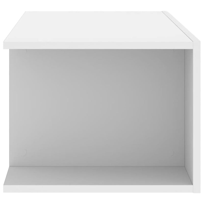 vidaXL TV Cabinet with LED Lights White 90x39x30 cm