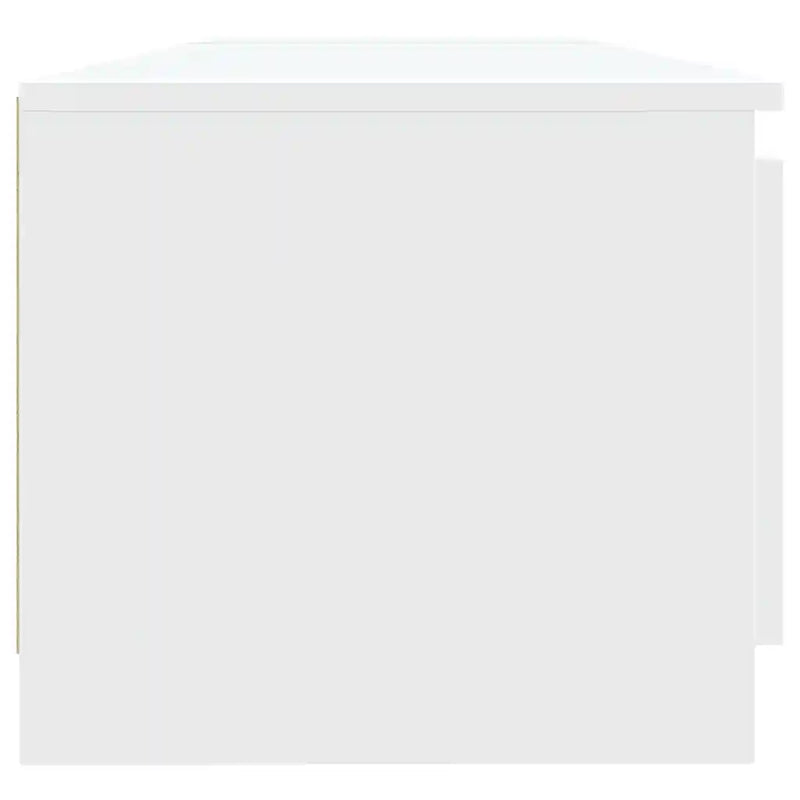 TV Cabinet with LED Lights White 140x40x36 cm