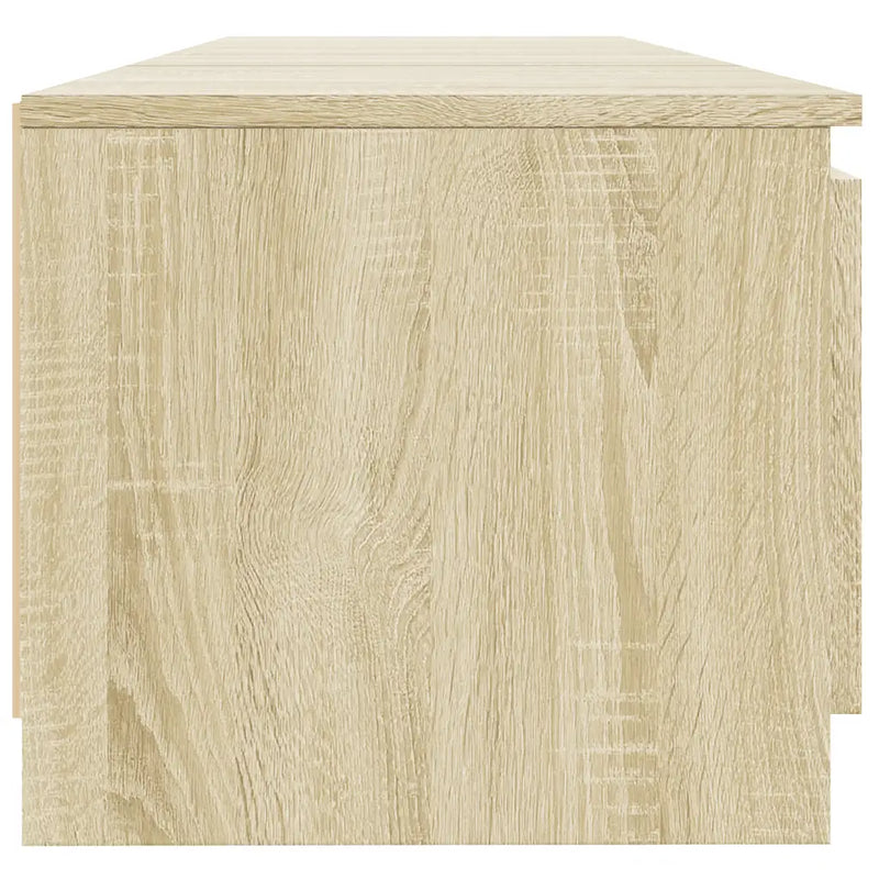 TV Cabinet with LED Lights Sonoma Oak 140x40x36 cm