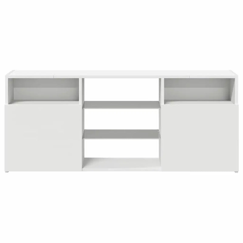 TV Cabinet with LED Lights White 120x30x50 cm