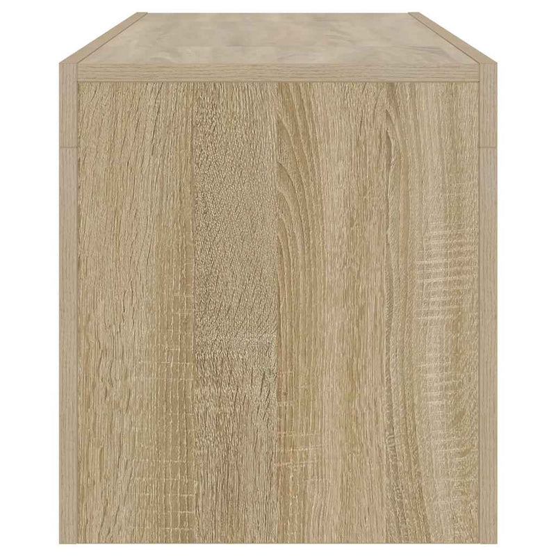 vidaXL TV Cabinet with LED Lights Sonoma Oak 120x35x40 cm