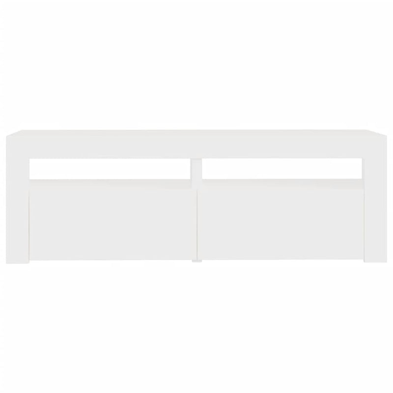 vidaXL TV Cabinet with LED Lights White 120x35x40 cm