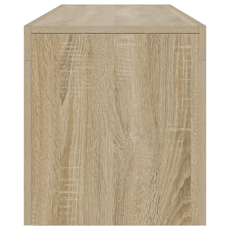 TV Cabinet with LED Lights Sonoma Oak 140x36.5x40 cm