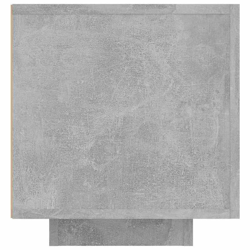 vidaXL TV Cabinet with LED Lights Concrete Grey 160x35x40 cm