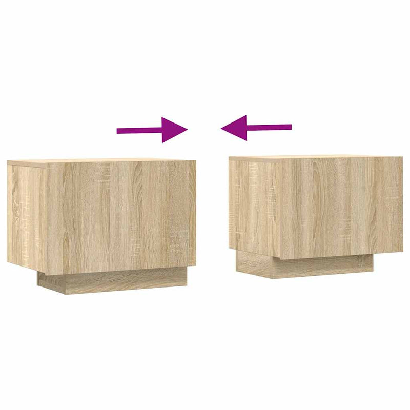 vidaXL TV Cabinet Sonoma Oak 100x35x40 cm Engineered Wood