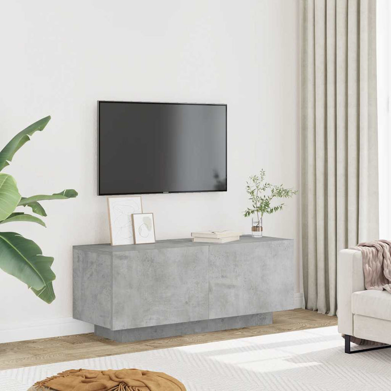 vidaXL TV Cabinet Concrete Grey 100x35x40 cm Engineered Wood