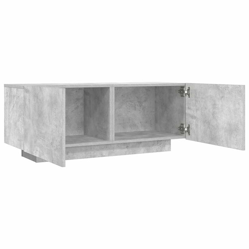 vidaXL TV Cabinet Concrete Grey 100x35x40 cm Engineered Wood