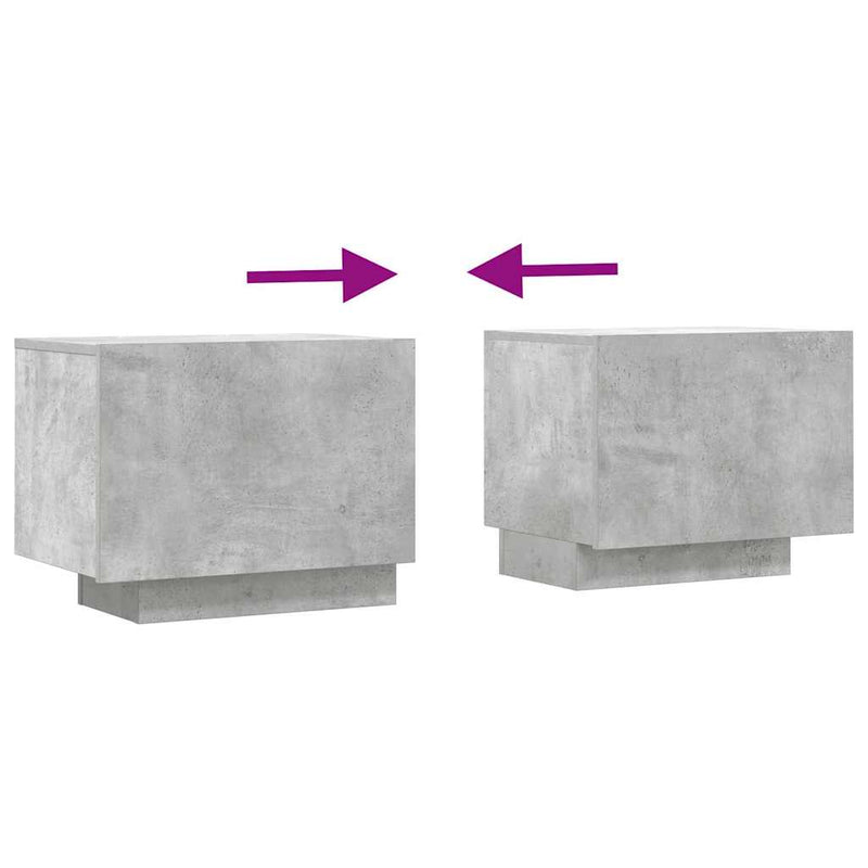 vidaXL TV Cabinet Concrete Grey 100x35x40 cm Engineered Wood