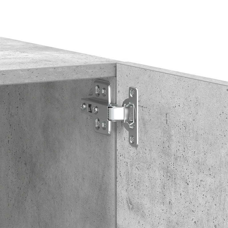 vidaXL TV Cabinet Concrete Grey 100x35x40 cm Engineered Wood