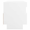 vidaXL TV Cabinet with LED Lights White 100x35x40 cm