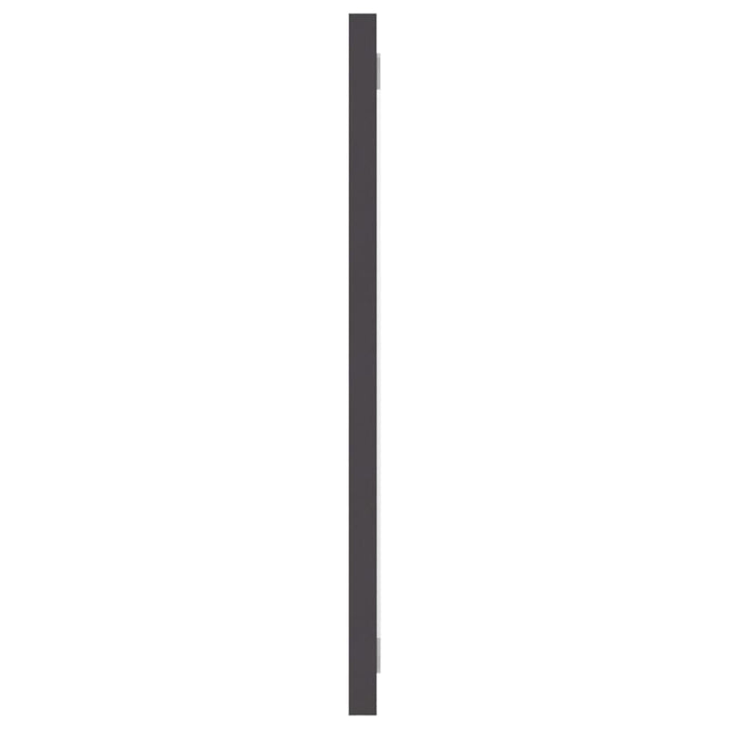 vidaXL Bathroom Mirror Grey 100x1.5x37 cm Engineered Wood