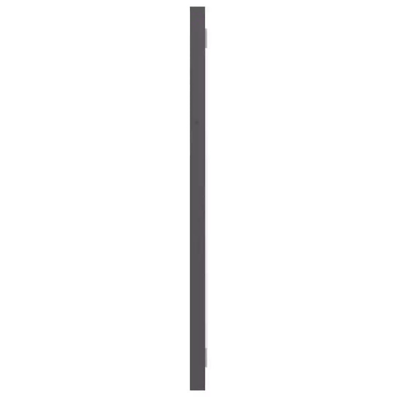 Bathroom Mirror High Gloss Grey 100x1.5x37 cm Engineered Wood