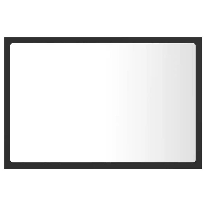LED Bathroom Mirror Grey 60x8.5x37 cm Acrylic