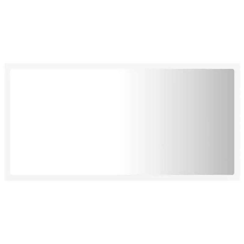 LED Bathroom Mirror White 80x8.5x37 cm Acrylic
