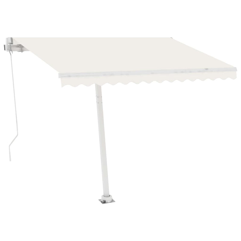vidaXL Awning Post Set White 300x245 cm Iron
