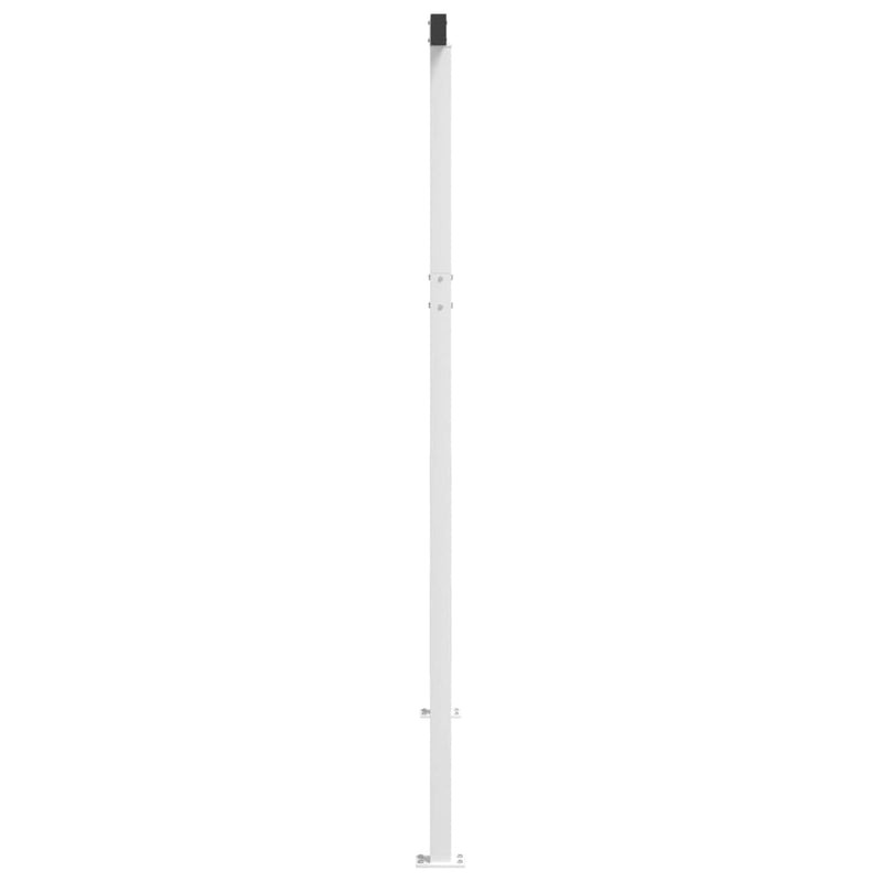 vidaXL Awning Post Set White 300x245 cm Iron