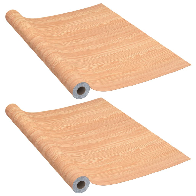 vidaXL Self-adhesive Door Films 2 pcs Ahorn 210x90 cm PVC