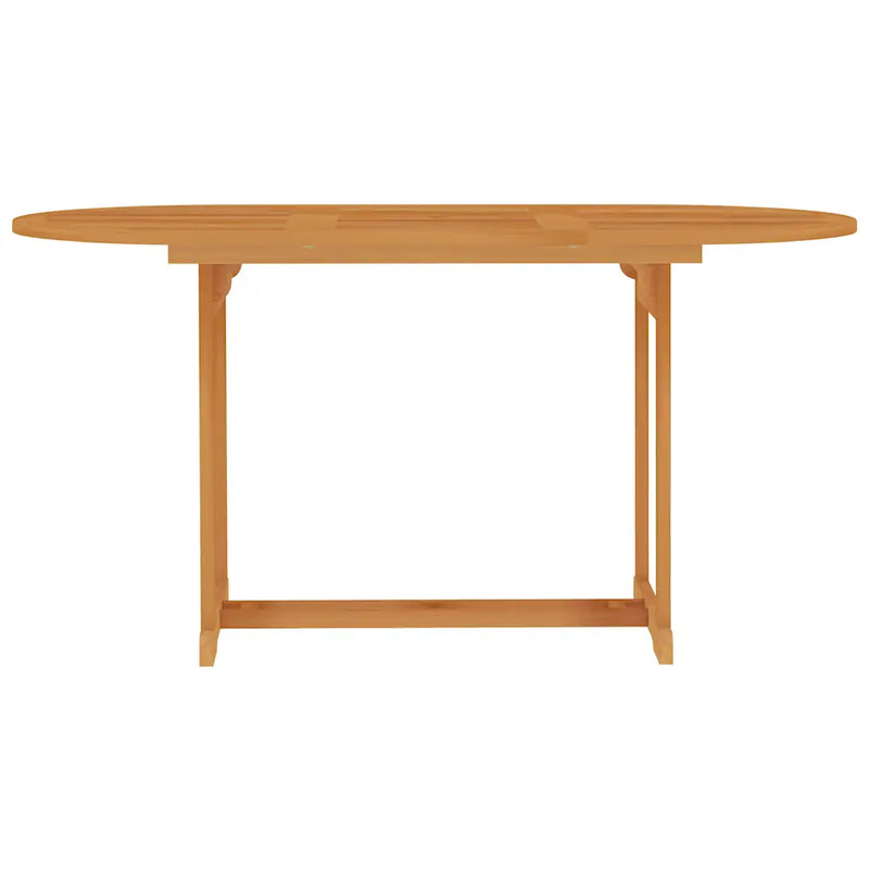 5 Piece Garden Dining Set Solid Teak Wood