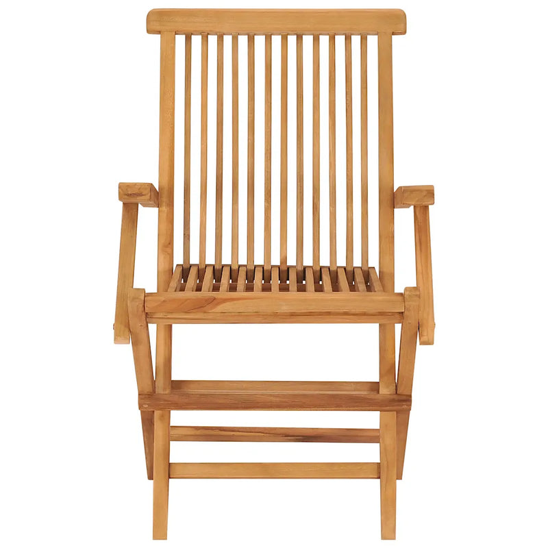 5 Piece Garden Dining Set Solid Teak Wood