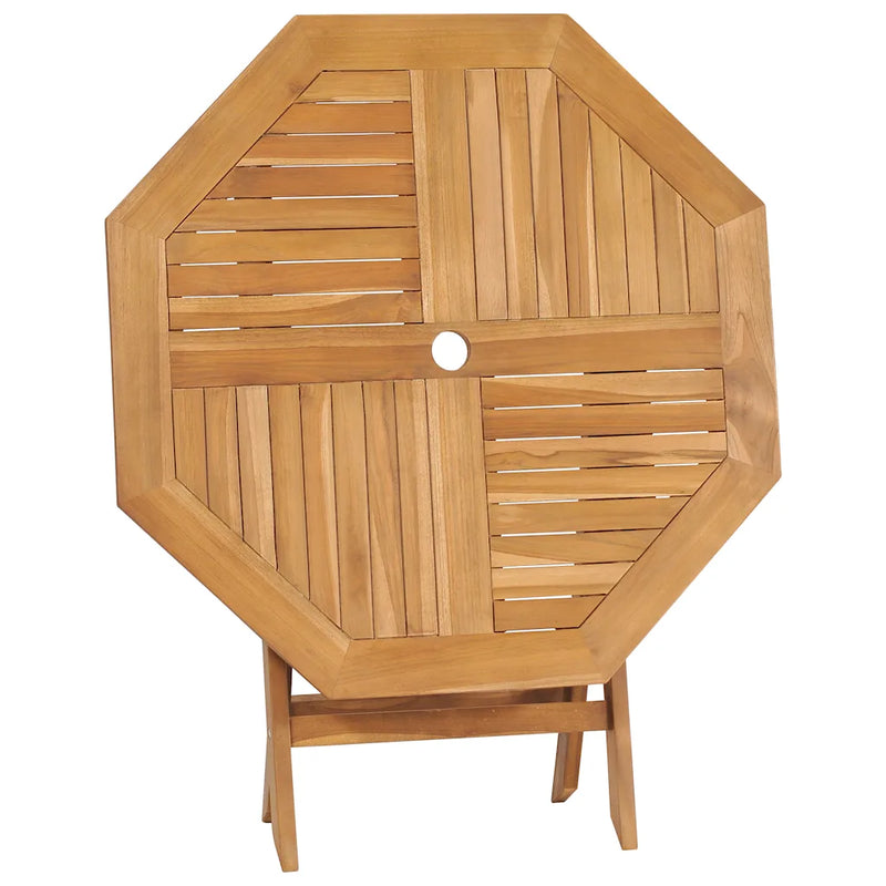 5 Piece Garden Dining Set Solid Teak Wood
