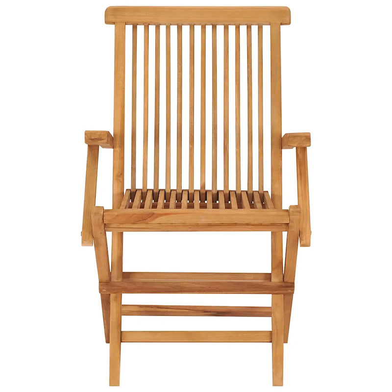 5 Piece Garden Dining Set Solid Teak Wood