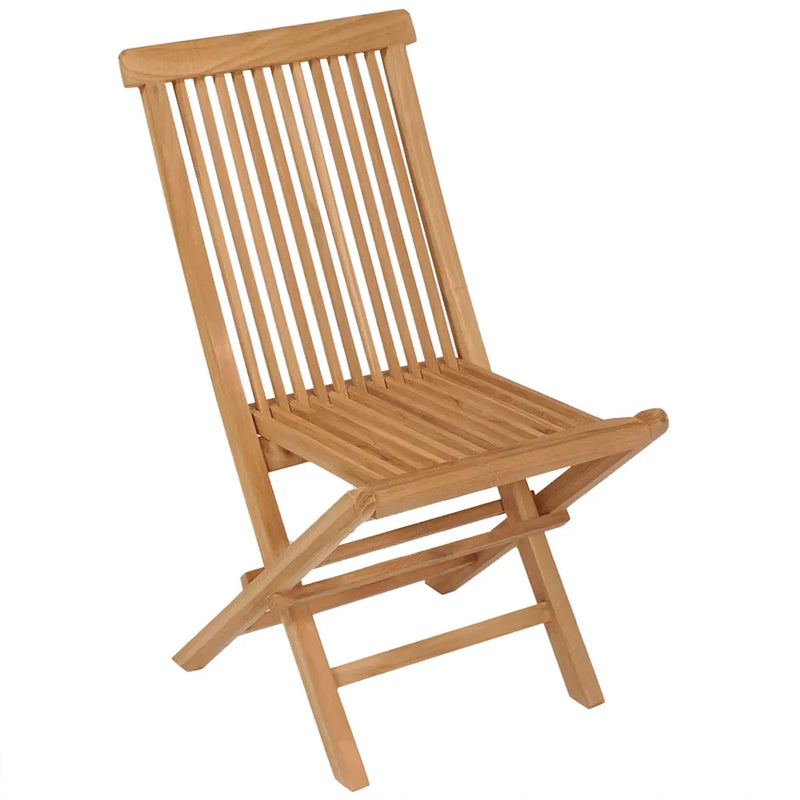 5 Piece Garden Dining Set Solid Teak Wood
