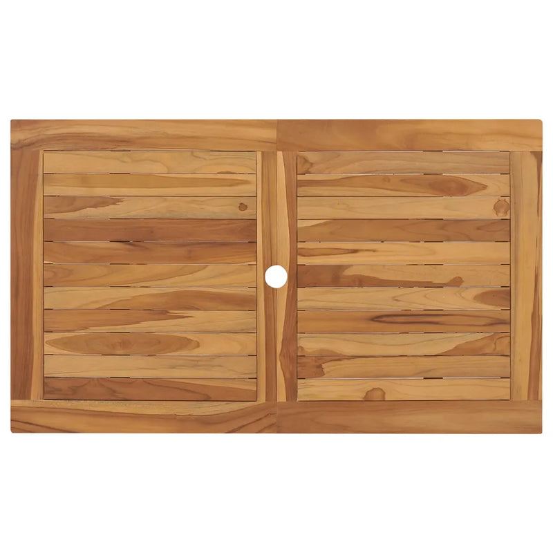 5 Piece Garden Dining Set Solid Teak Wood