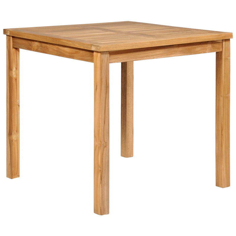 vidaXL 3 Piece Garden Dining Set 80x80 cm Solid Teak Wood