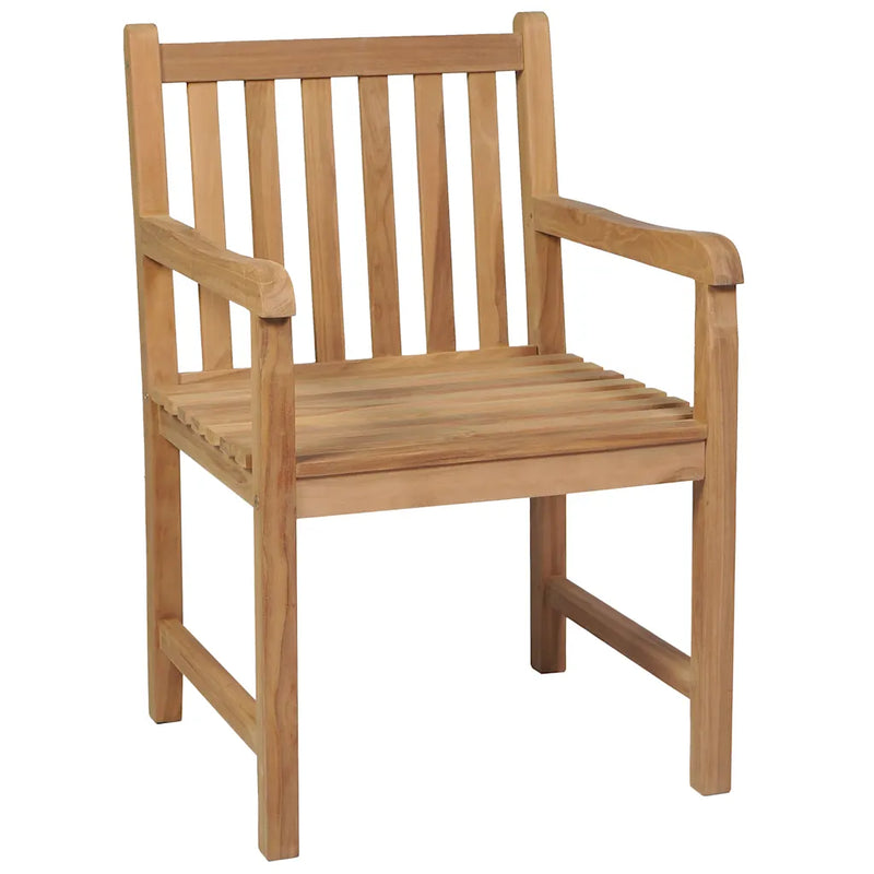 7 Piece Garden Dining Set 140x80 cm Solid Teak Wood