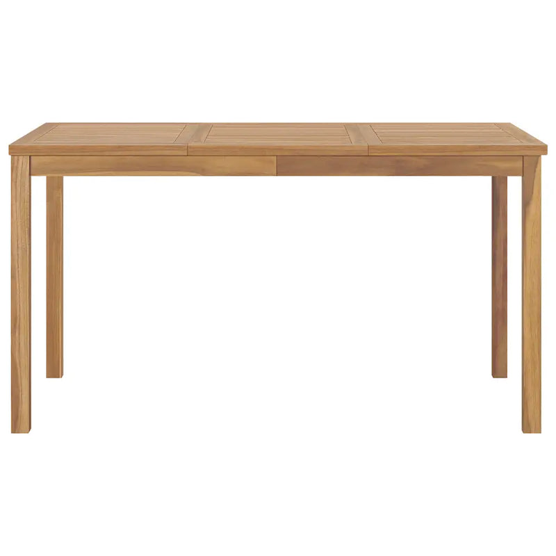 7 Piece Garden Dining Set 140x80 cm Solid Teak Wood