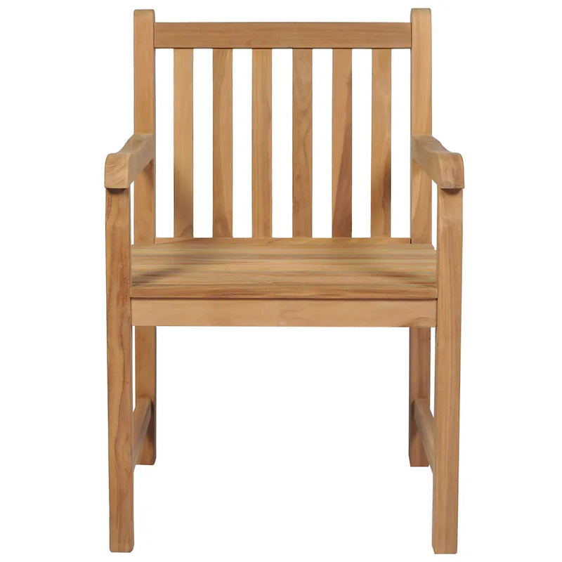 7 Piece Garden Dining Set 140x80 cm Solid Teak Wood