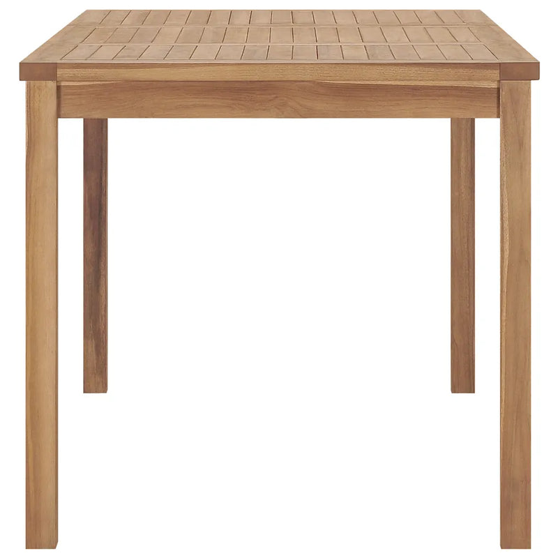 7 Piece Garden Dining Set 140x80 cm Solid Teak Wood