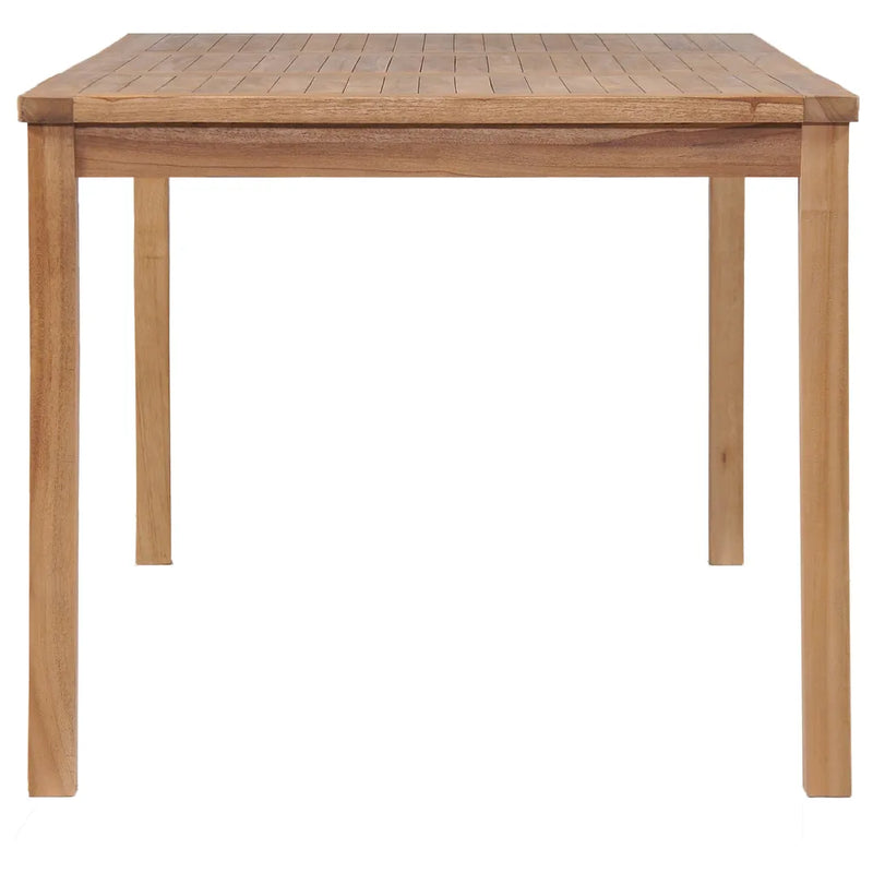 5 Piece Garden Dining Set 150x90 cm Solid Teak Wood