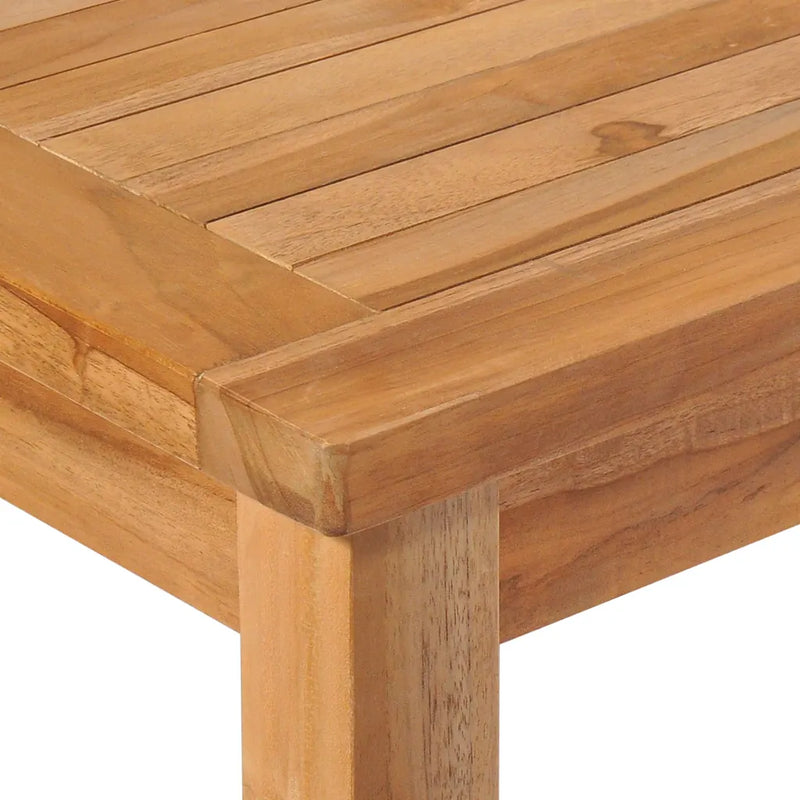 5 Piece Garden Dining Set 150x90 cm Solid Teak Wood