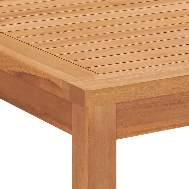 5 Piece Garden Dining Set 160x80 cm Solid Teak Wood