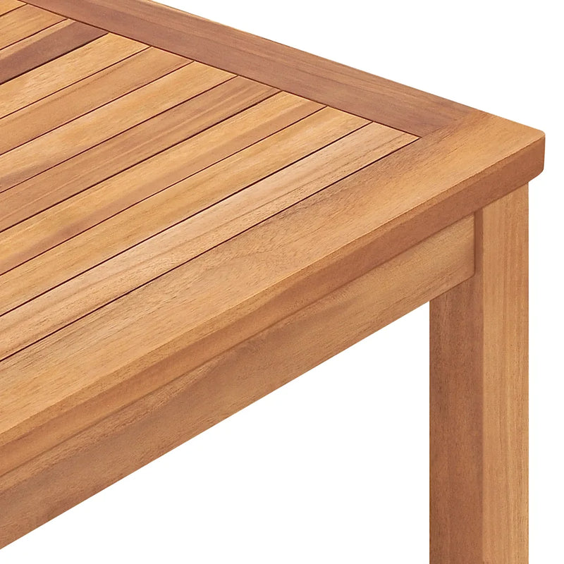 5 Piece Garden Dining Set 160x80 cm Solid Teak Wood