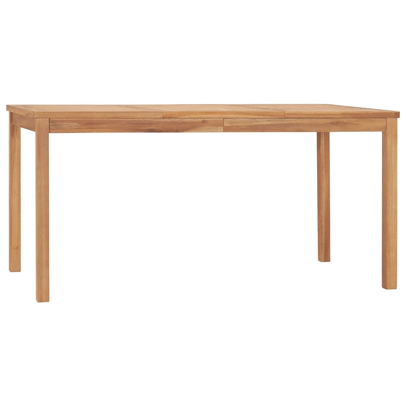 vidaXL 5 Piece Garden Dining Set 160x80 cm Solid Teak Wood