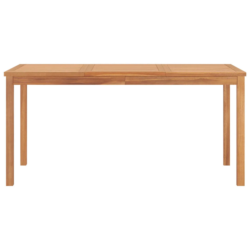 7 Piece Garden Dining Set 160x80 cm Solid Teak Wood